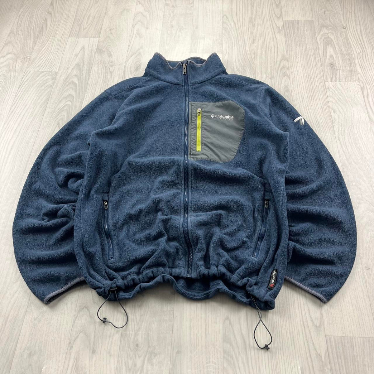 VINTAGE Y2K COLUMBIA ZIP UP FLEECE JACKET NAVY BLUE