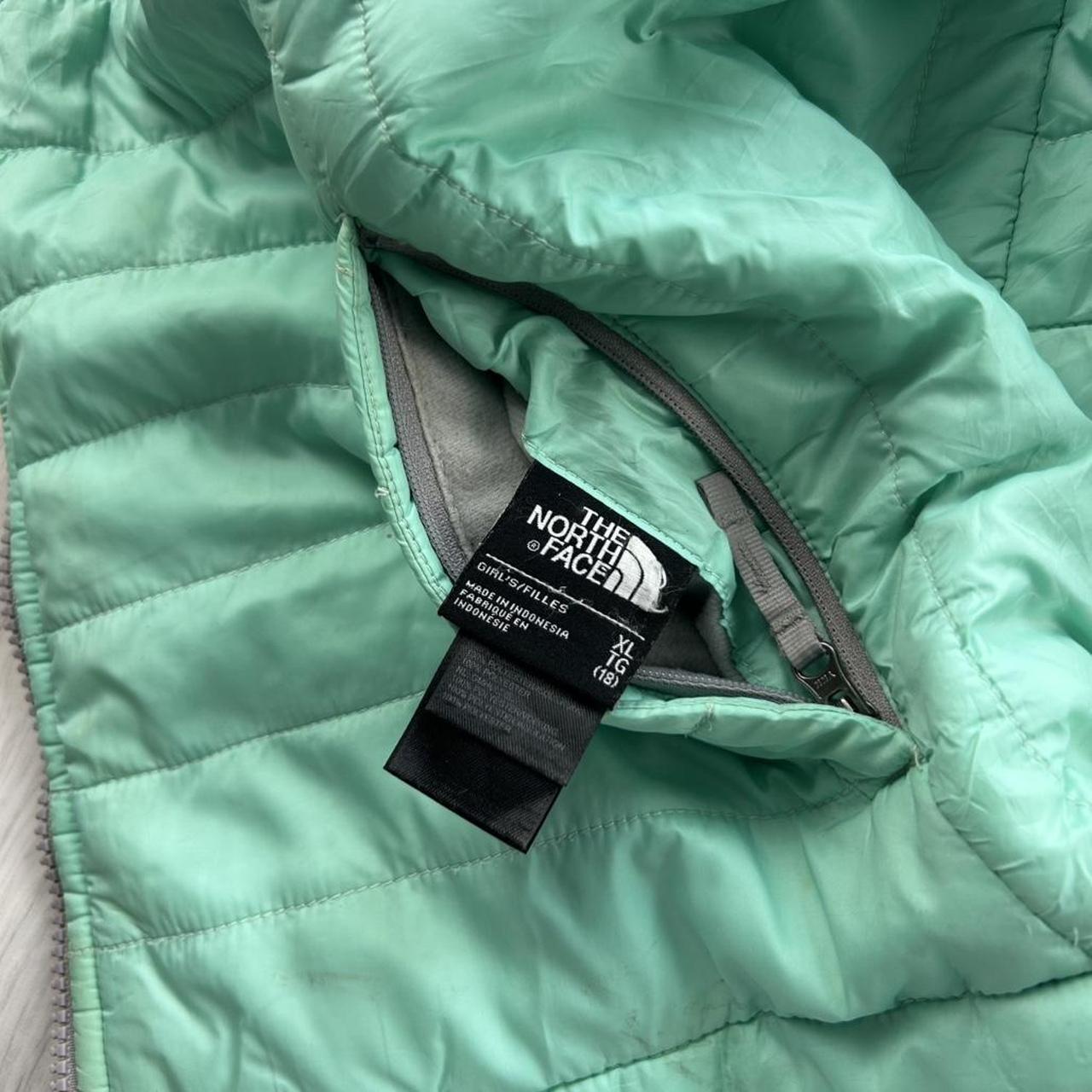 VINTAGE Y2K THE NORTH FACE REVERSIBLE FLEECE JACKET GREY / GREEN