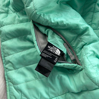 VINTAGE Y2K THE NORTH FACE REVERSIBLE FLEECE JACKET GREY / GREEN