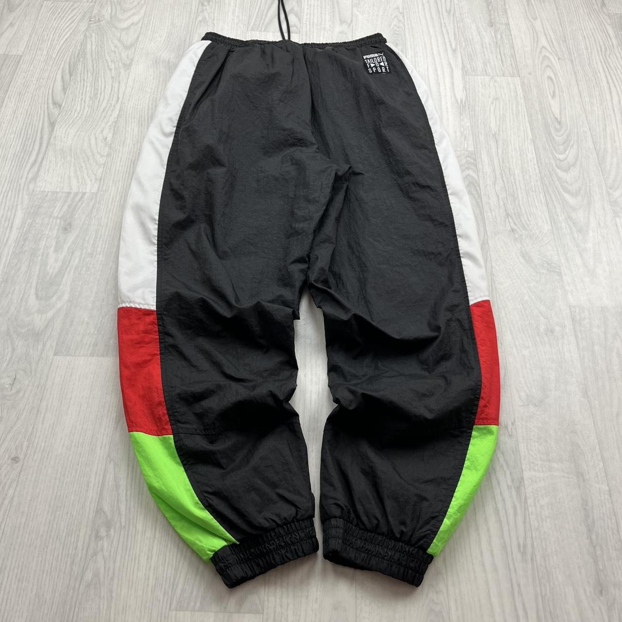 VINTAGE Y2K PUMA BAGGY TRACKSUIT BOTTOMS BLACK