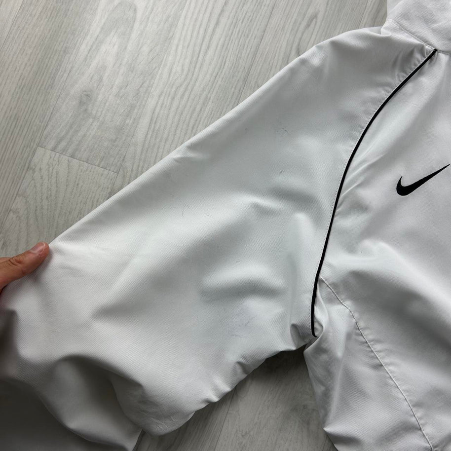 VINTAGE Y2K NIKE WINDBREAKER TRACK JACKET WHITE