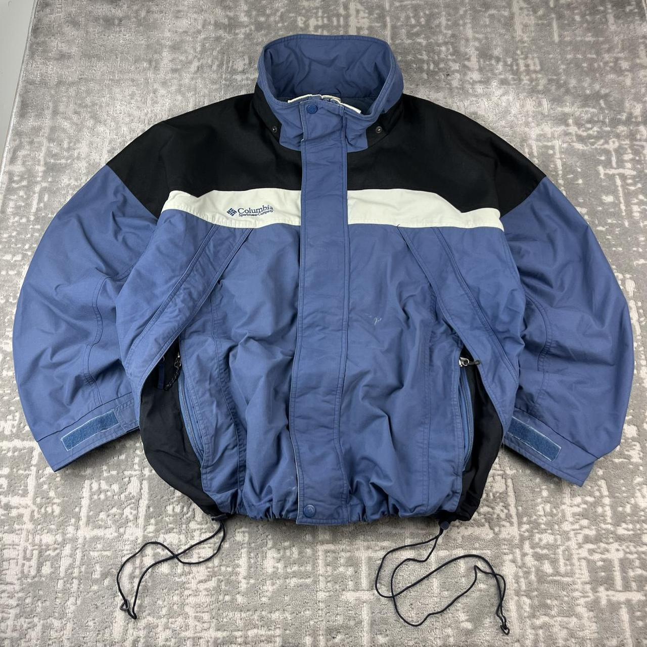 VINTAGE 00s COLUMBIA TECHNICAL UTILITY SKI JACKET BLUE
