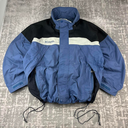 VINTAGE 00s COLUMBIA TECHNICAL UTILITY SKI JACKET BLUE