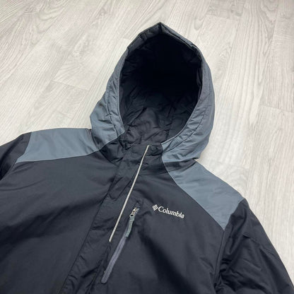 VINTAGE 00s COLUMBIA HOODED JACKET BLACK GREY