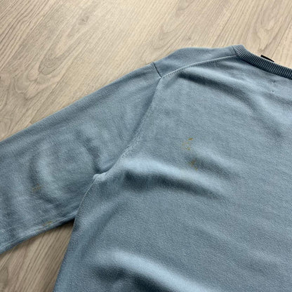 VINTAGE Y2K CHAPS KNITTED JUMPER BLUE