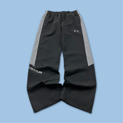 VINTAGE Y2K UNDER ARMOUR BAGGY TRACKSUIT BOTTOMS BLACK