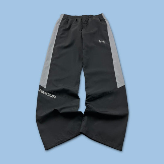 VINTAGE Y2K UNDER ARMOUR BAGGY TRACKSUIT BOTTOMS BLACK