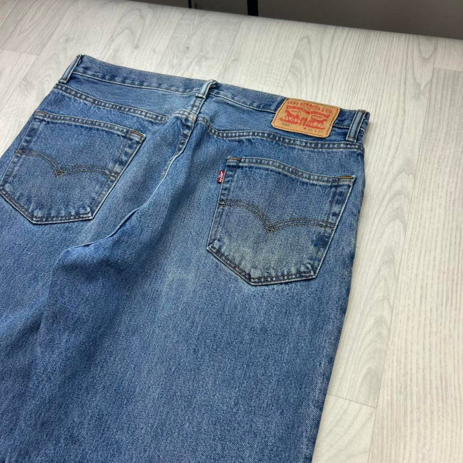 VINTAGE 00s LEVIS 550 BAGGY JEANS BLUE