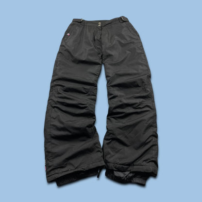 VINTAGE Y2K CAMPRI BAGGY SKI PANTS SALOPETTES BLACK