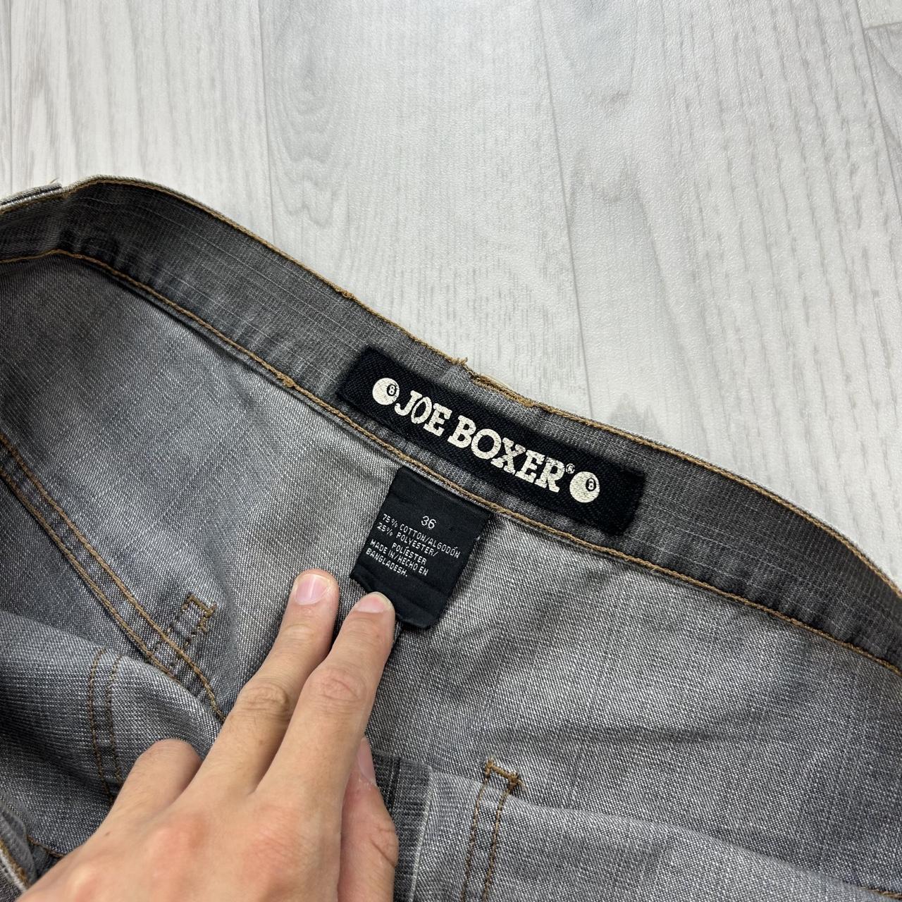 VINTAGE Y2K JOE BOXER BAGGY DENIM JORTS GREY