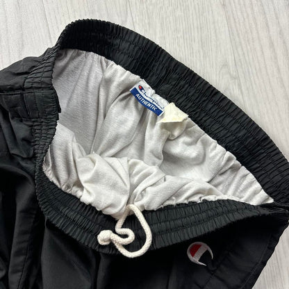 VINTAGE Y2K CHAMPION BAGGY TRACKSUIT BOTTOMS BLACK