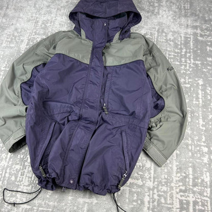 VINTAGE 00s COLUMBIA TECHNICAL HOODED UTILITY JACKET PURPLE KHAKI
