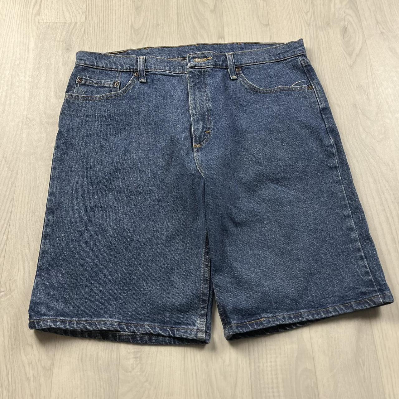 VINTAGE 00s WRANGLER BAGGY LOOSE JORTS BLUE