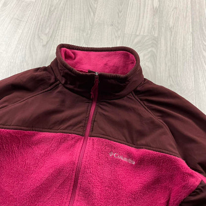 VINTAGE Y2K COLUMBIA ZIP UP FLEECE PINK