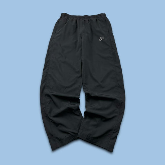 VINTAGE Y2K NIKE WIDE LEG BAGGY TRACKSUIT BOTTOMS BLACK