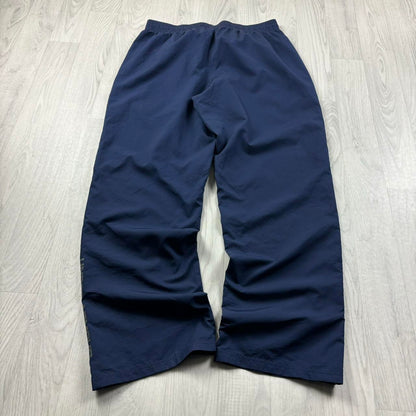 VINTAGE Y2K UNDER ARMOUR WIDE LEG BAGGY TRACKSUIT BOTTOMS NAVY