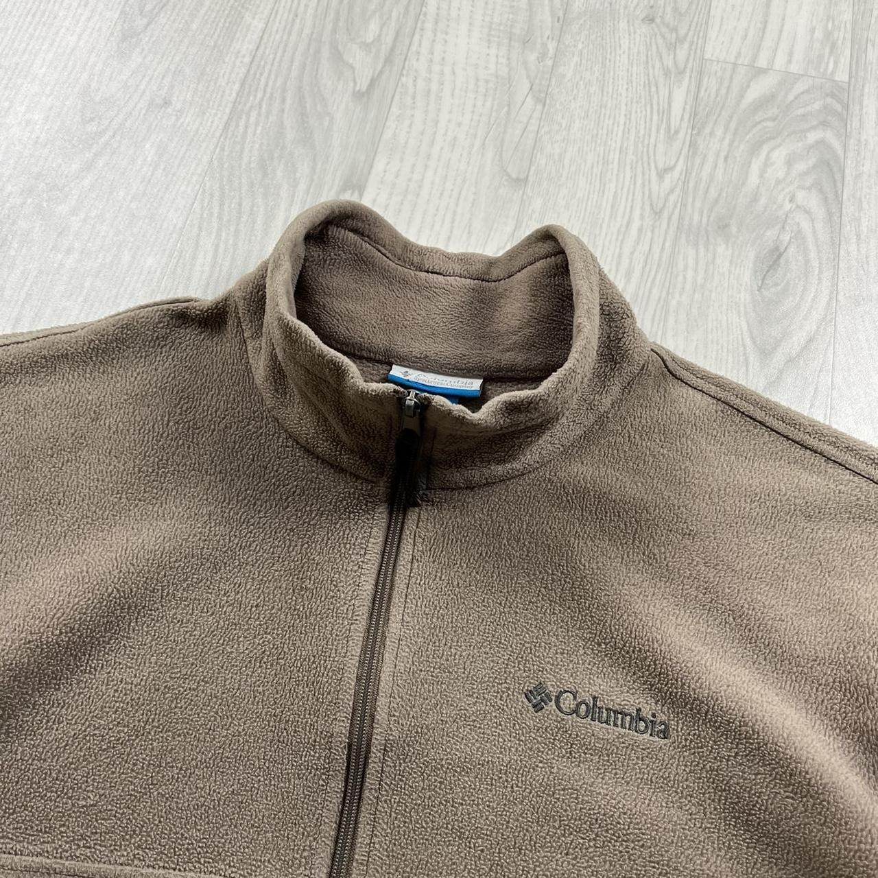 VINTAGE Y2K COLUMBIA ZIP UP FLEECE BEIGE