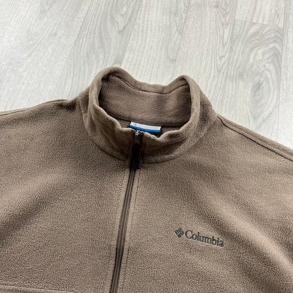 VINTAGE Y2K COLUMBIA ZIP UP FLEECE BEIGE