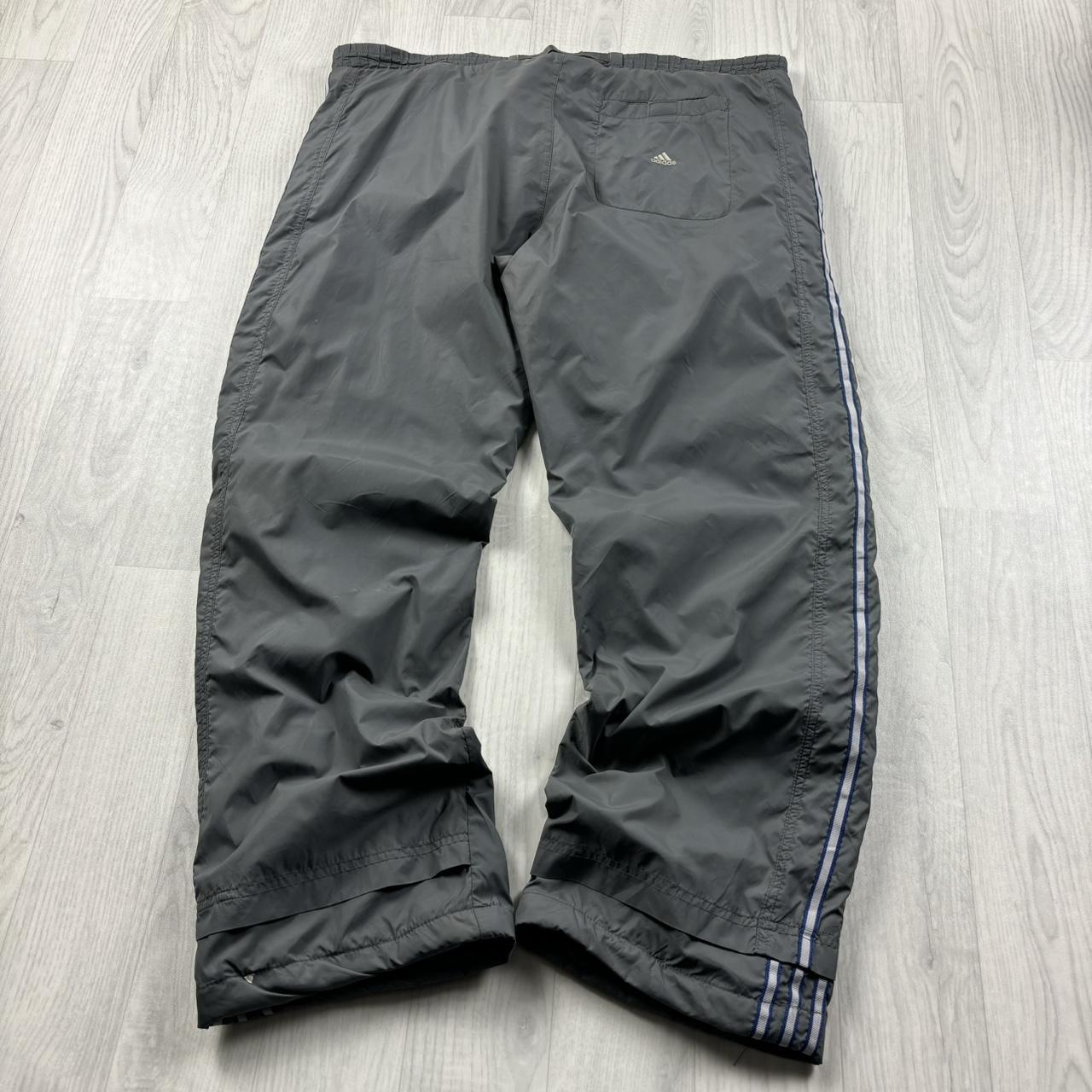 VINTAGE Y2K ADIDAS BAGGY TRACKSUIT BOTTOMS GREY