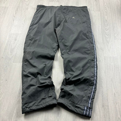 VINTAGE Y2K ADIDAS BAGGY TRACKSUIT BOTTOMS GREY