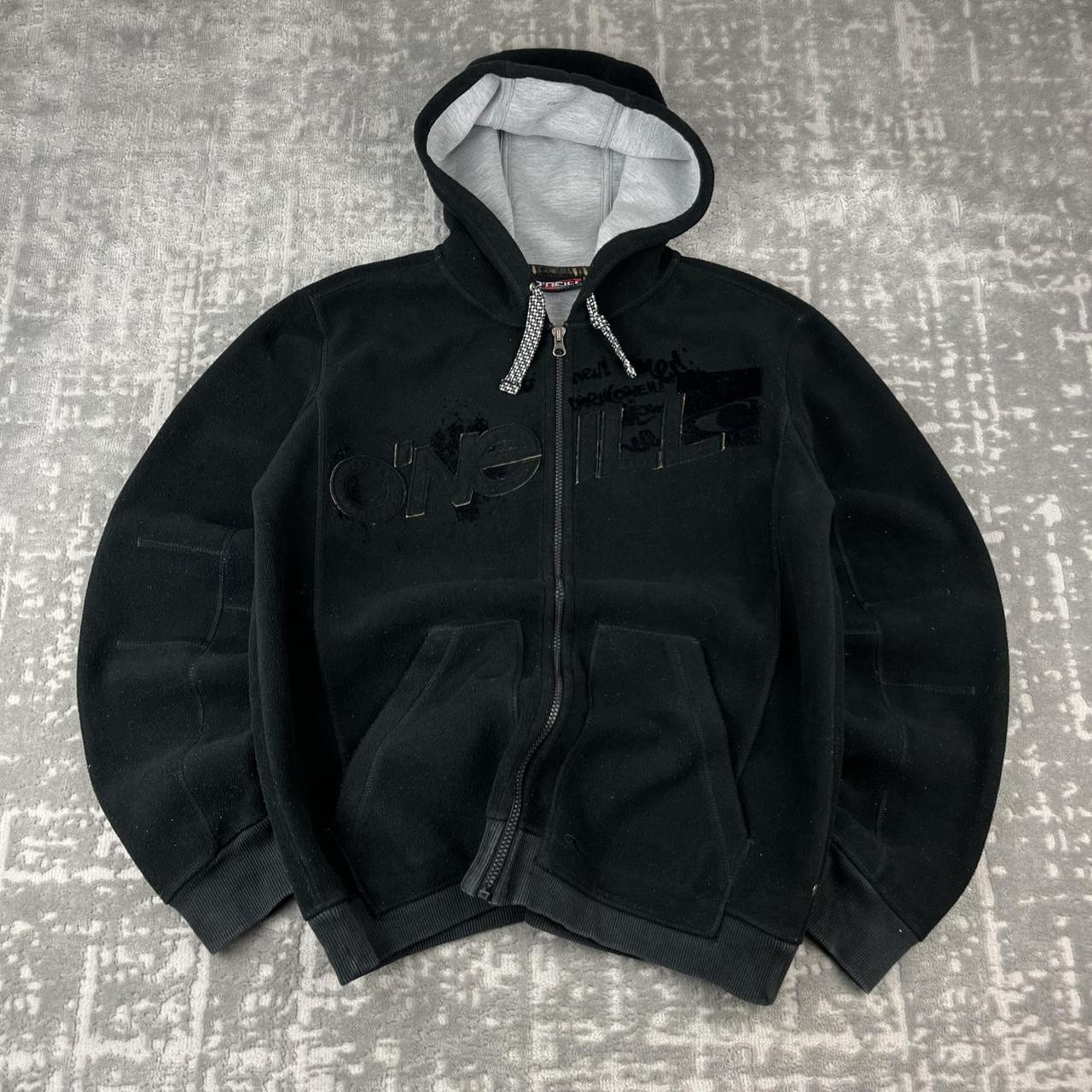 VINTAGE Y2K O’NEILL HEAVY FLEECE ZIP UP HOODIE BLACK