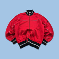 VINTAGE Y2K CHAMPION TRACK JACKET RED