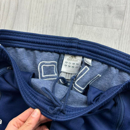 VINTAGE Y2K ADIDAS LOW RISE BAGGY TRACKSUIT BOTTOMS NAVY