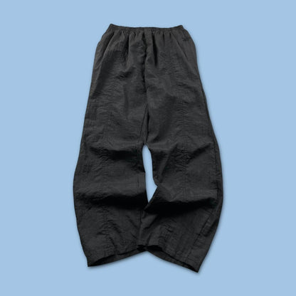 VINTAGE Y2K REEBOK BAGGY SHELL TRACKSUIT BOTTOMS BLACK