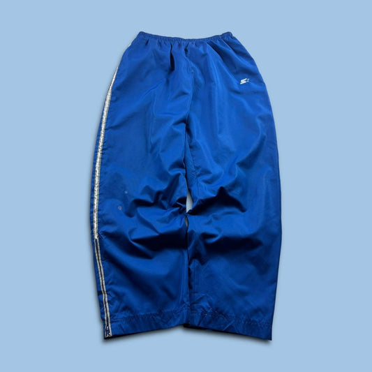 VINTAGE Y2K STARTER BAGGY TRACKSUIT BOTTOMS BLUE