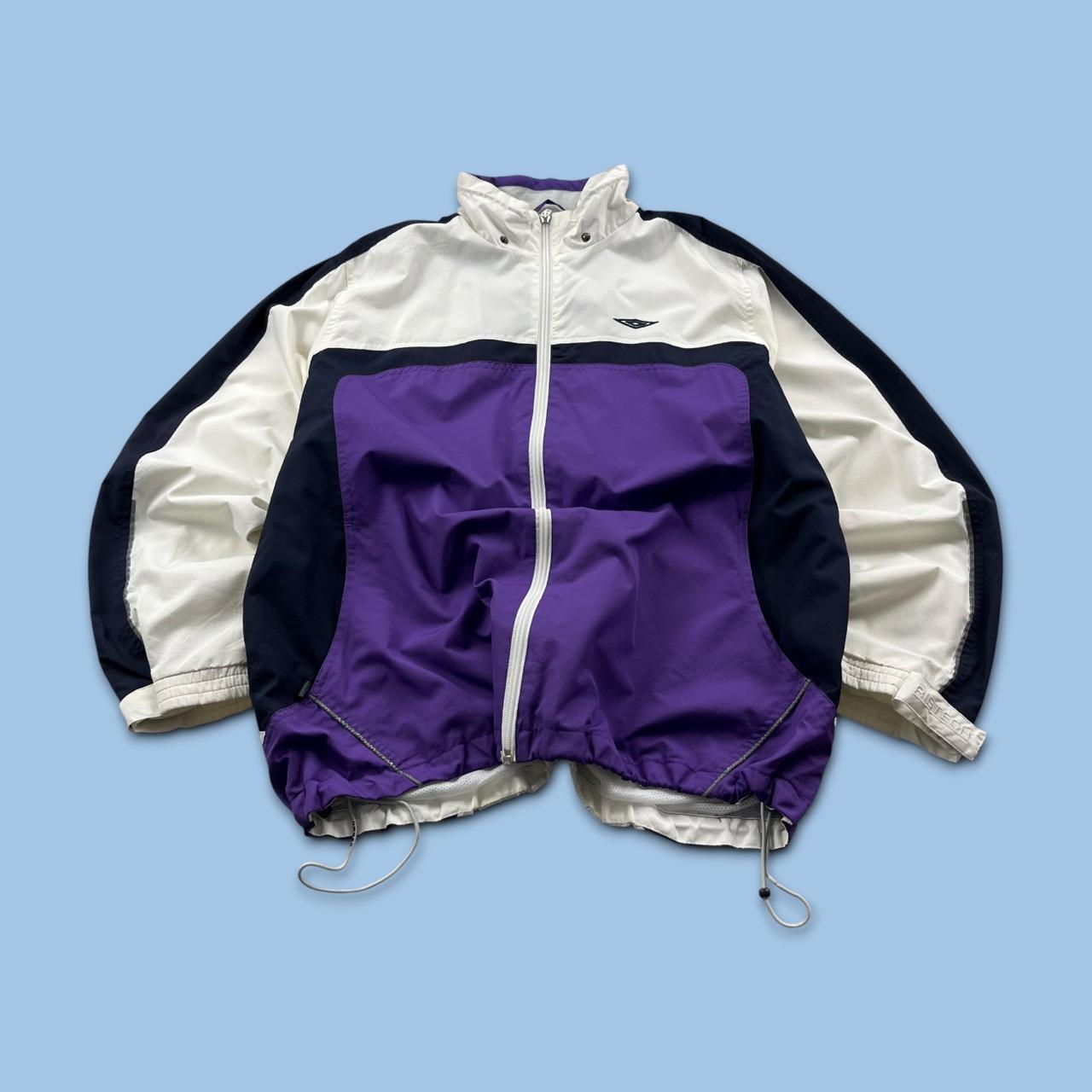 VINTAGE Y2K UMBRO TECHNICAL WINDBREAKER JACKET PURPLE