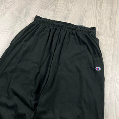 VINTAGE 00s CHAMPION BAGGY LIGHTWEIGHT SWEATPANTS BLACK
