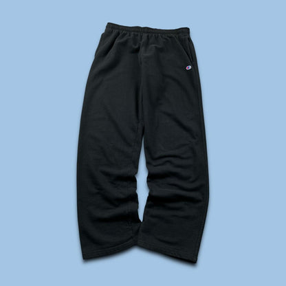 VINTAGE 00s CHAMPION BAGGY COTTON SWEATPANTS BLACK
