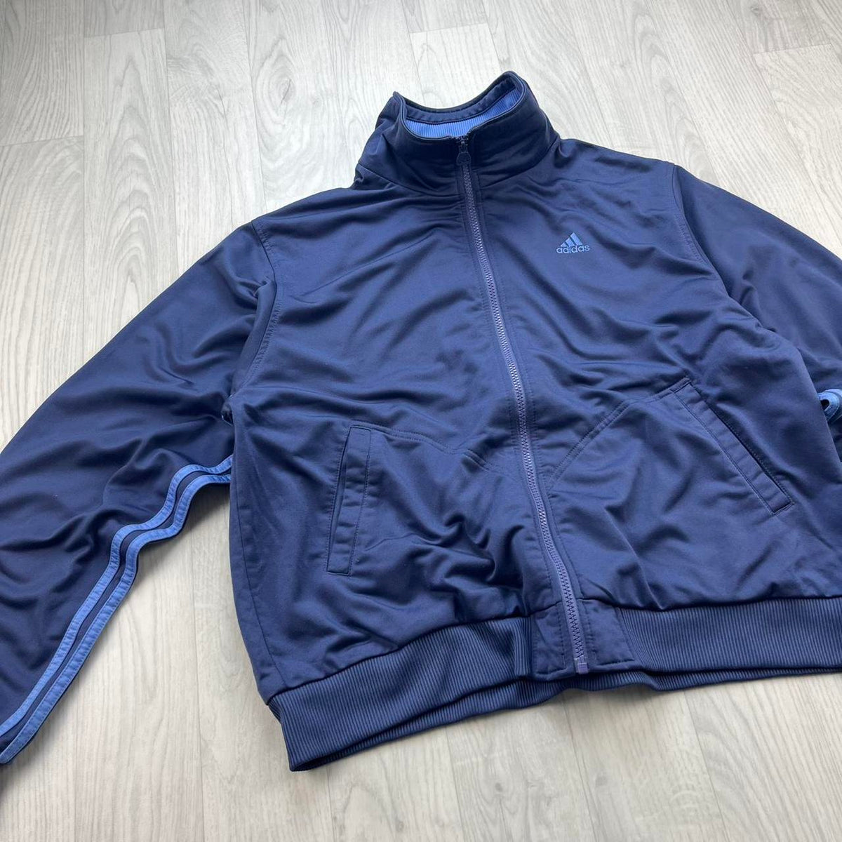 VINTAGE Y2K ADIDAS ZIP UP CROPPED TRACK JACKET PURPLE