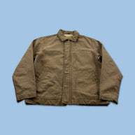 VINTAGE Y2K AMERICAN EAGLE DETROIT WORKWEAR BOMBER JACKET BROWN