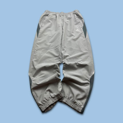 VINTAGE Y2K ADIDAS BAGGY TRACKSUIT BOTTOMS GREY