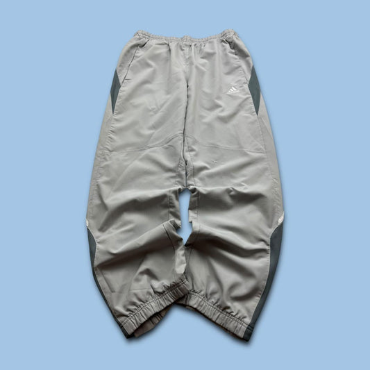 VINTAGE Y2K ADIDAS BAGGY TRACKSUIT BOTTOMS GREY