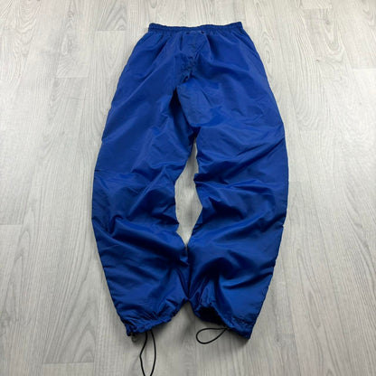 VINTAGE Y2K REEBOK TECHNICAL BAGGY TRACKSUIT BOTTOMS BLUE