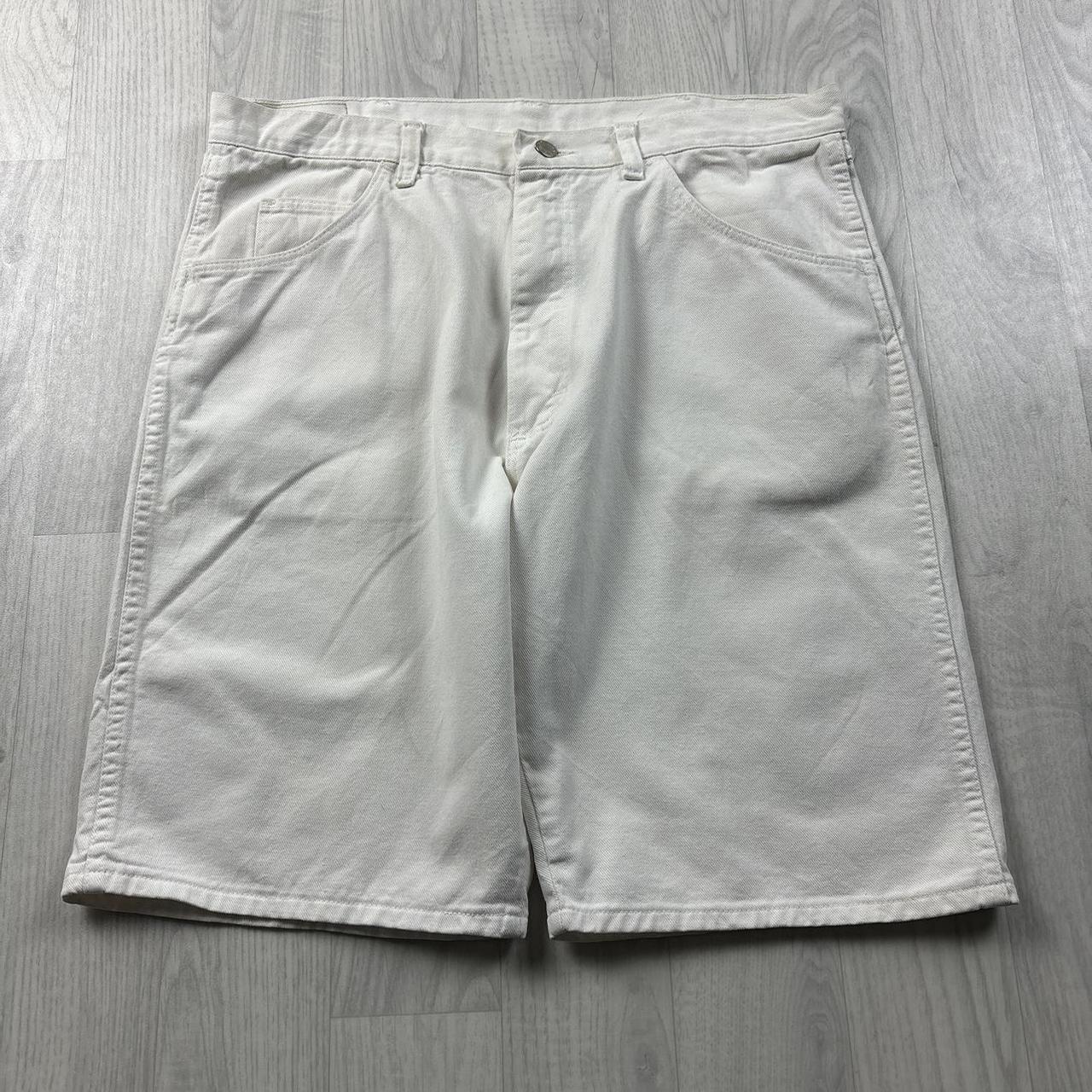 VINTAGE 00s WRANGLER BAGGY LOOSE JORTS WHITE