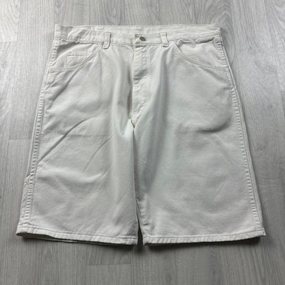 VINTAGE 00s WRANGLER BAGGY LOOSE JORTS WHITE