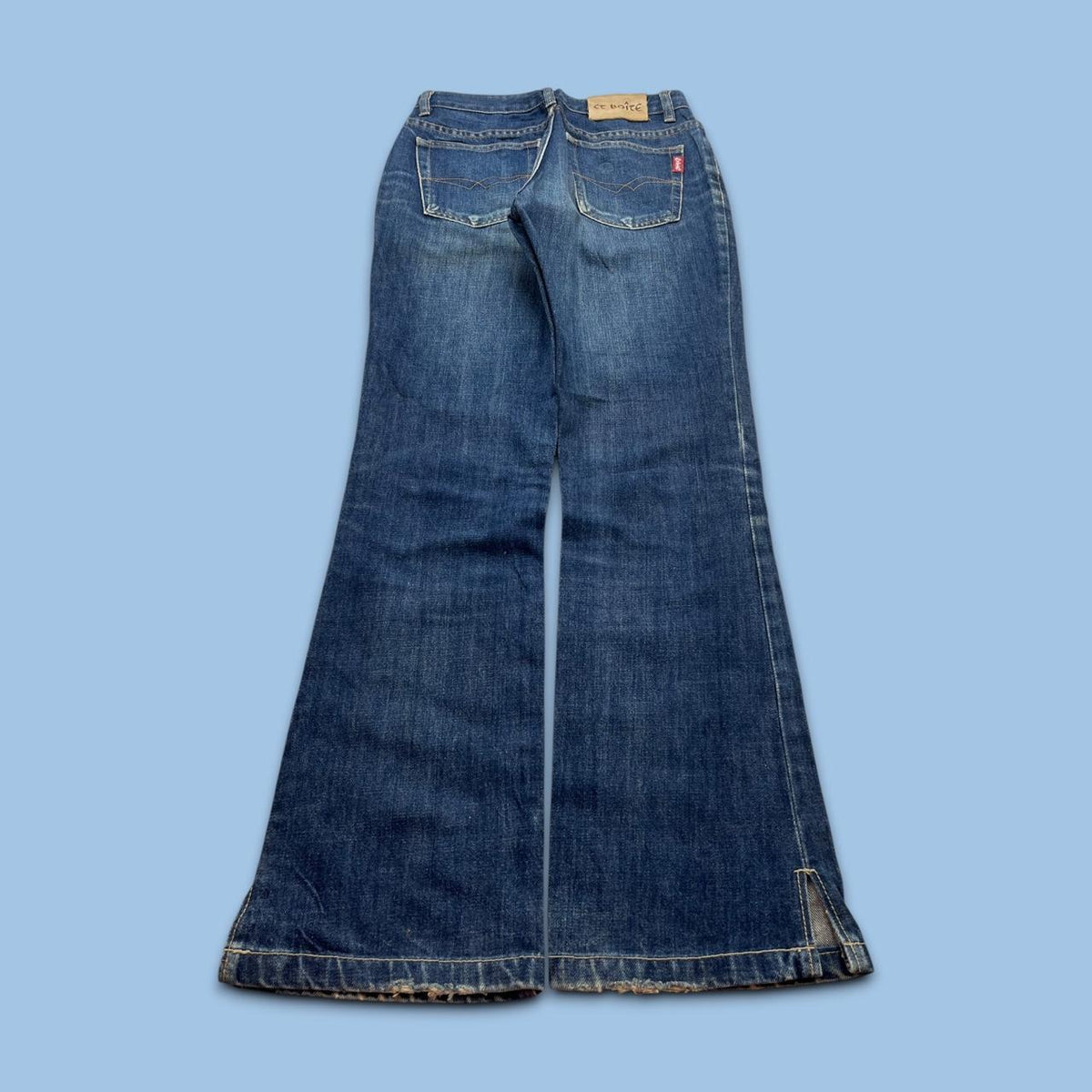 VINTAGE Y2K ET BOITE LOW RISE BOOTCUT JEANS NAVY BLUE