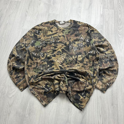 VINTAGE Y2K JERZEES REALTREE LONG SLEEVE T SHIRT CAMO