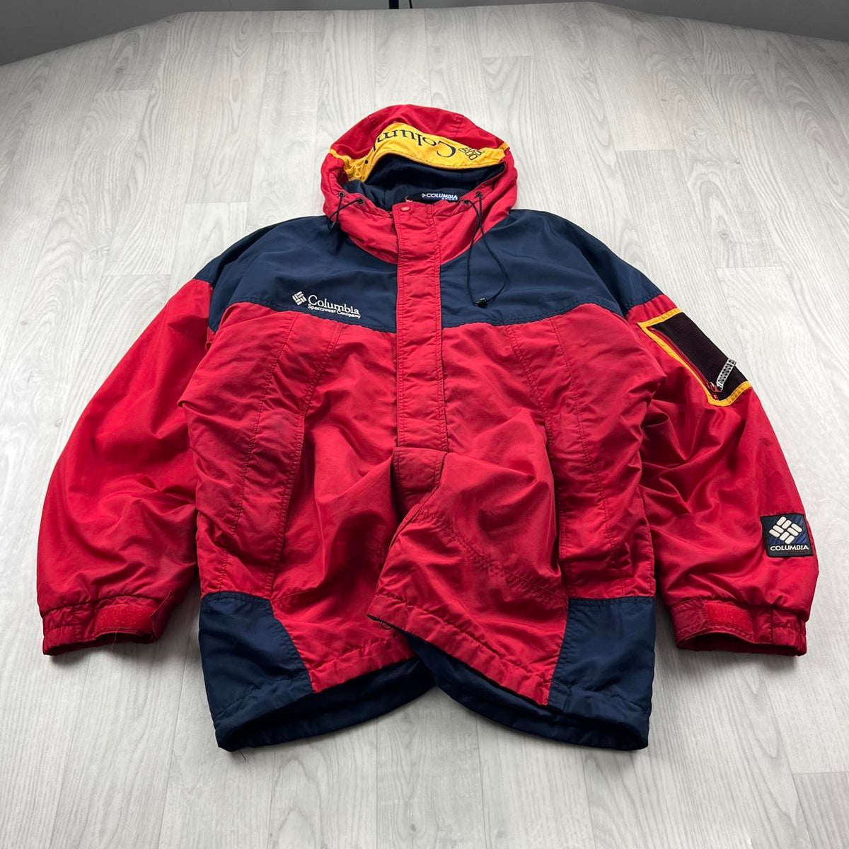 VINTAGE Y2K COLUMBIA TECHNICAL PADDED SKI JACKET RED