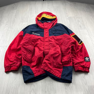 VINTAGE Y2K COLUMBIA TECHNICAL PADDED SKI JACKET RED
