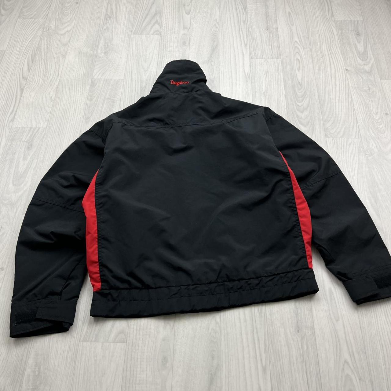 VINTAGE 00s COLUMBIA UTILITY BOMBER JACKET BLACK RED