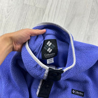 VINTAGE Y2K COLUMBIA SNAP T FLEECE PURPLE