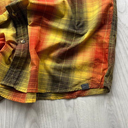 VINTAGE Y2K L L BEAN SHORT SLEEVE SHIRT ORANGE