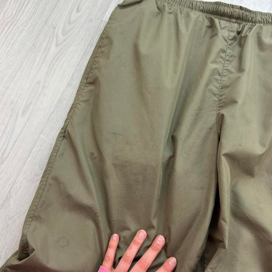VINTAGE Y2K NIKE BAGGY TRACKSUIT BOTTOMS KHAKI