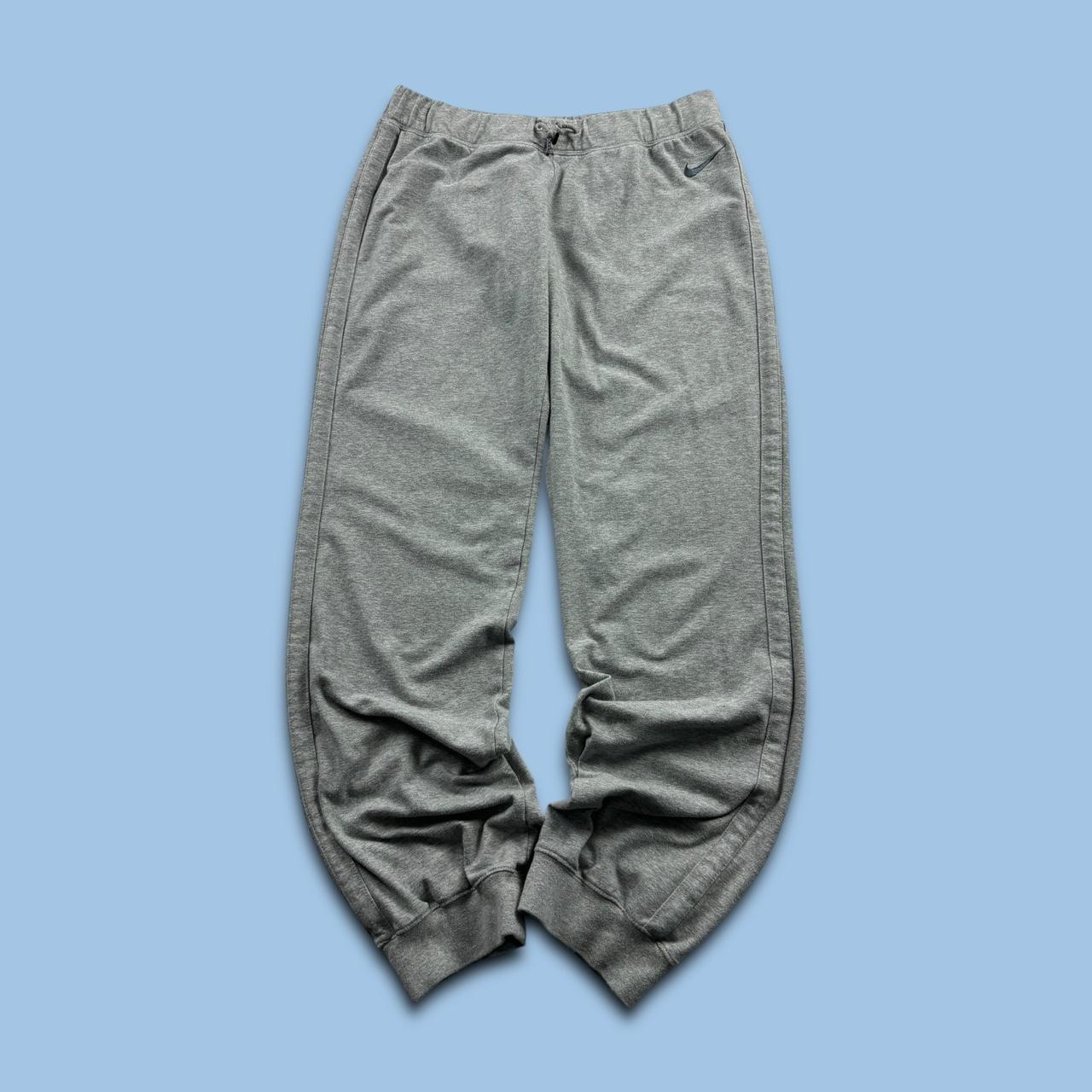 VINTAGE 00s NIKE LOW RISE BAGGY SWEATPANTS GREY