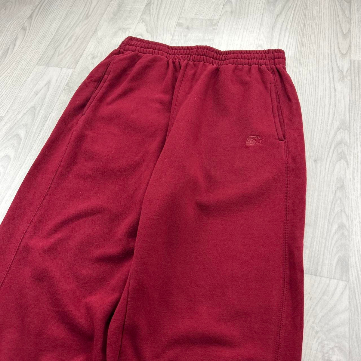 VINTAGE Y2K STARTER BAGGY COTTON SWEATPANTS RED