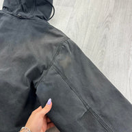 VINTAGE Y2K WALLS HOODED ACTIVE WORKWEAR BOMBER JACKET BLACK